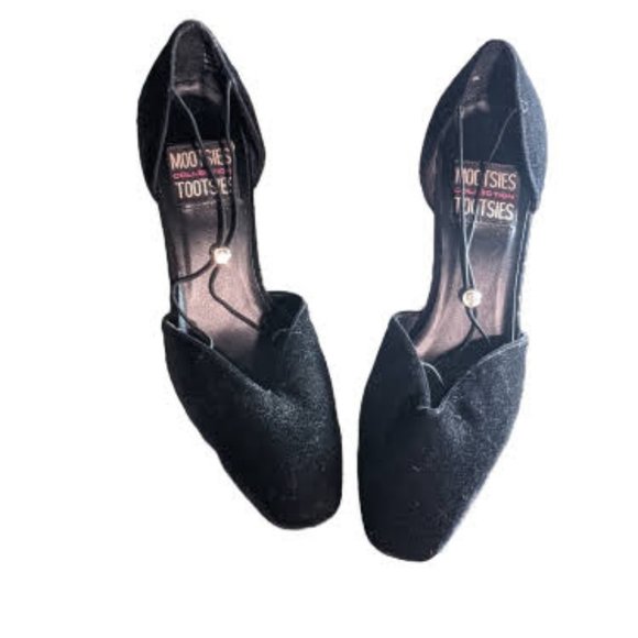 Mooties Tooties Collection D'Orsay Chunky Heels Sliding T Strap Jewel  Pumps  8M - Picture 1 of 4